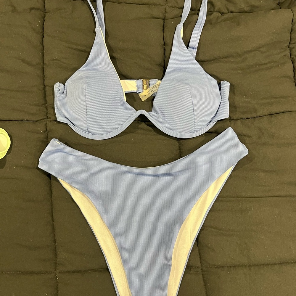 SHEIN Light Blue Bikini Set